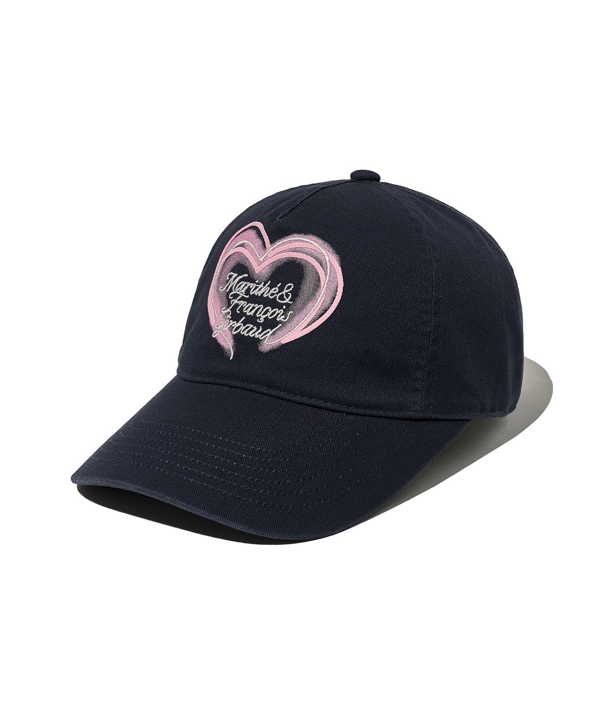 마리떼 프랑소와 저버(MARITHÉ + FRANҪOIS GIRBAUD) HEART LETTERING LOGO 5 PANEL CAP navy