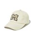 M LOGO APPLIQUE CAP ivory