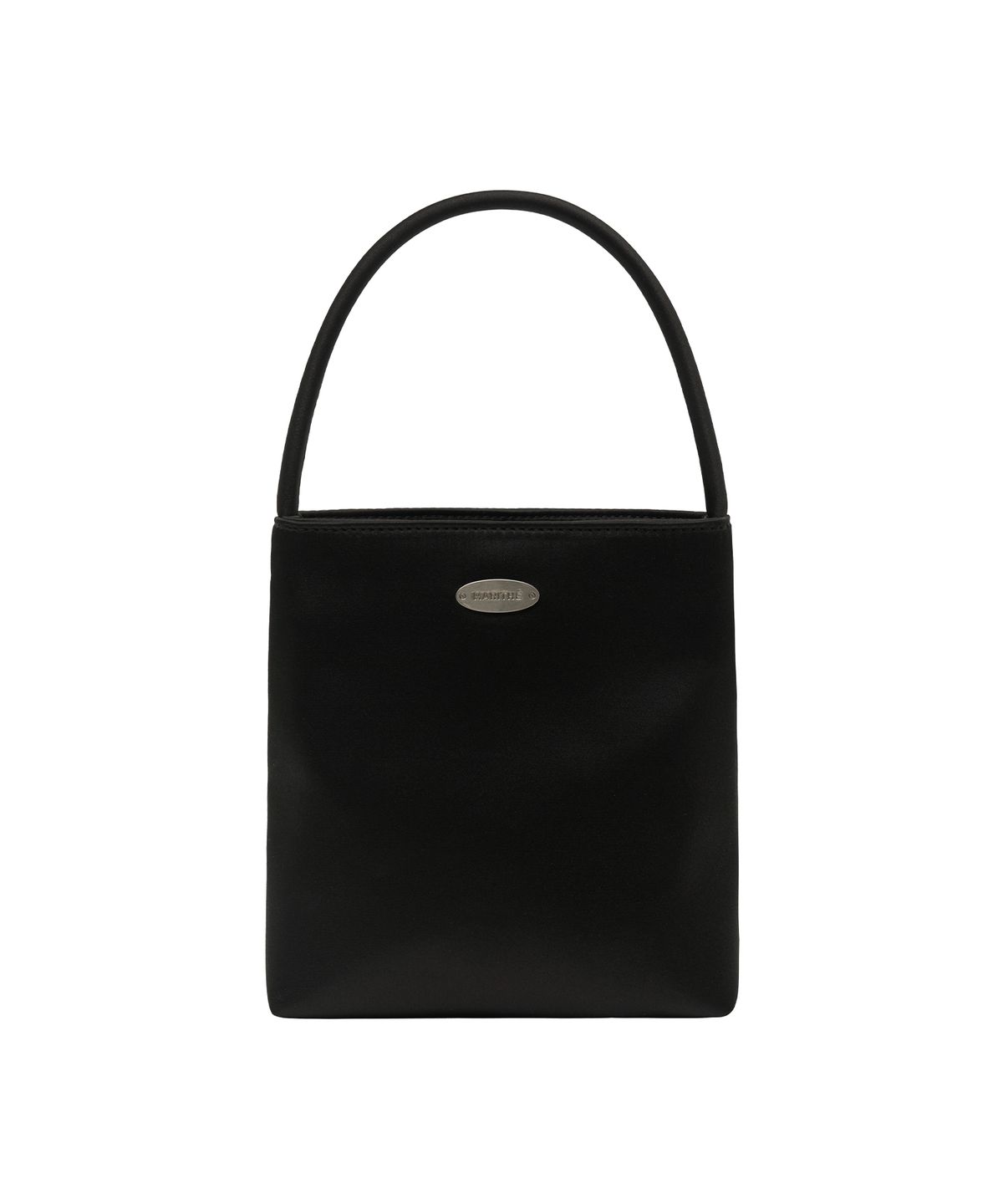 마리떼 프랑소와 저버(MARITHÉ + FRANҪOIS GIRBAUD) REGULAR LOGO SATIN MINI BAG black
