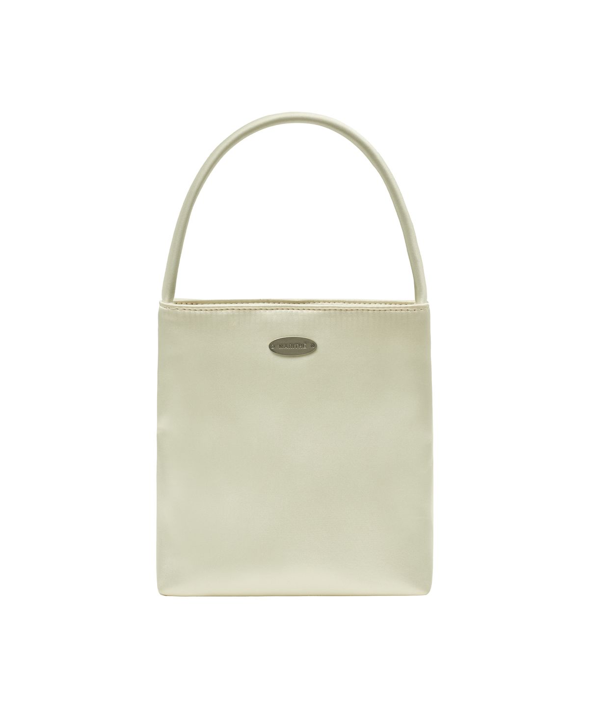 마리떼 프랑소와 저버(MARITHÉ + FRANҪOIS GIRBAUD) REGULAR LOGO SATIN MINI BAG cream
