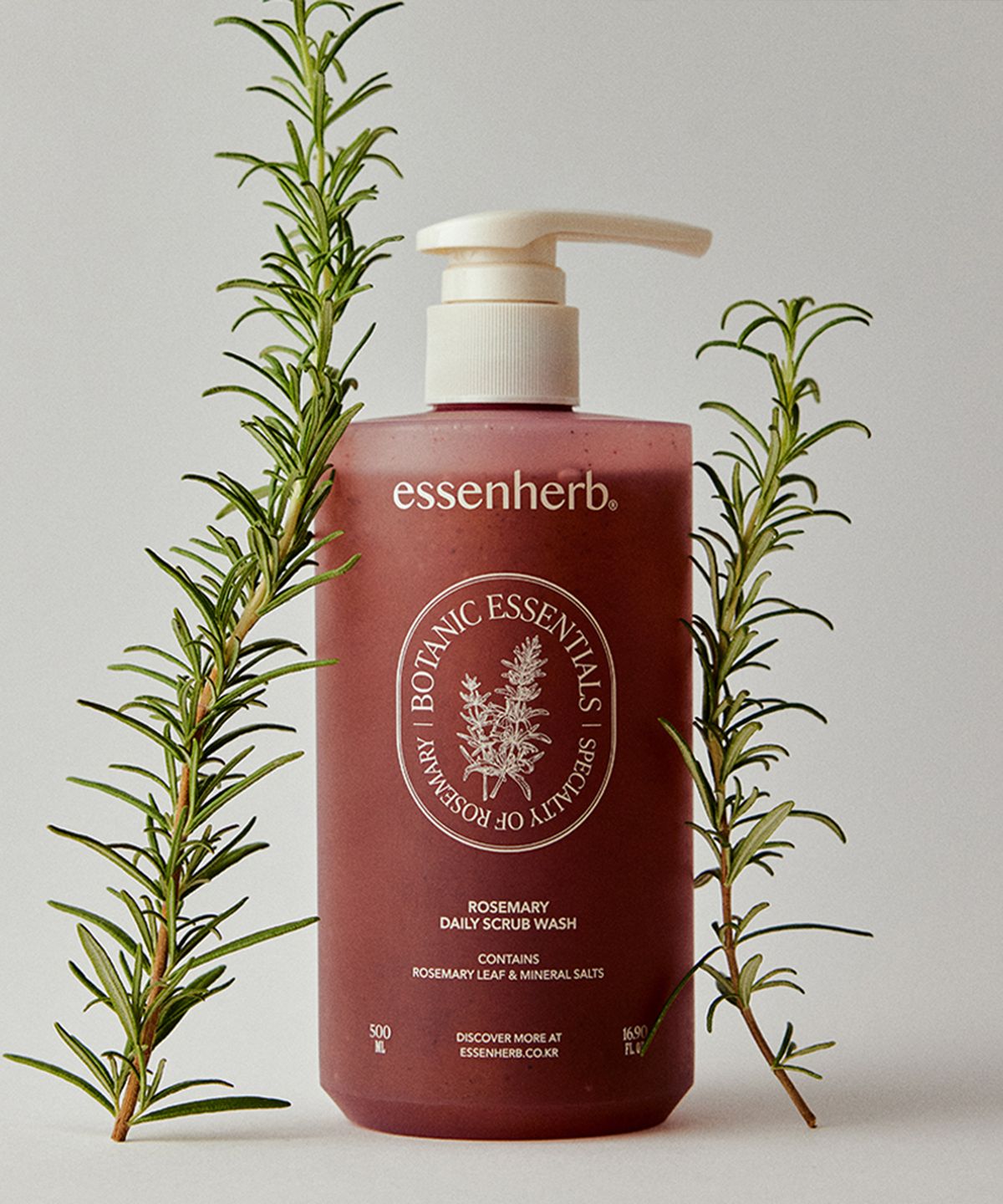 에센허브(ESSENHERB) 로즈마리 데일리 스크럽 워시 500ml
