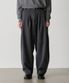 wide tapered pants (charcoal)