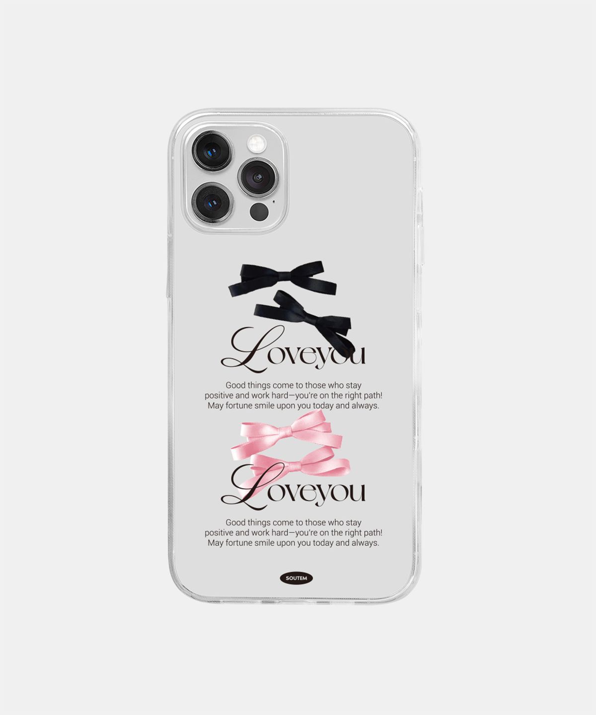 소유템(SOUTEM) Ribbonit Phone Case_Clear