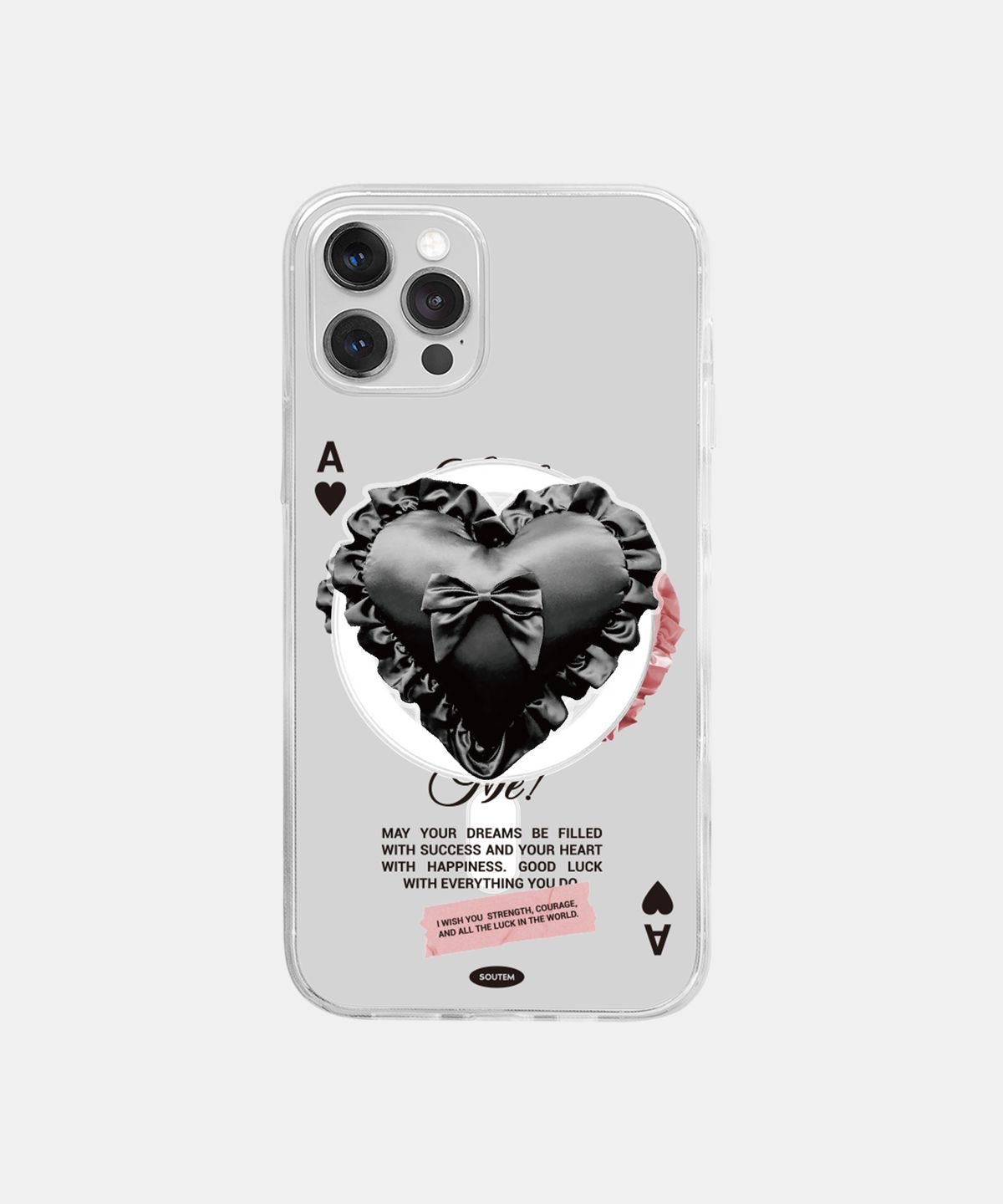 소유템(SOUTEM) [Magsafe] Ribbonit_Clear Phone Case Tok Set
