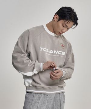 컬러블록 스웨트 맨투맨 - 3Color