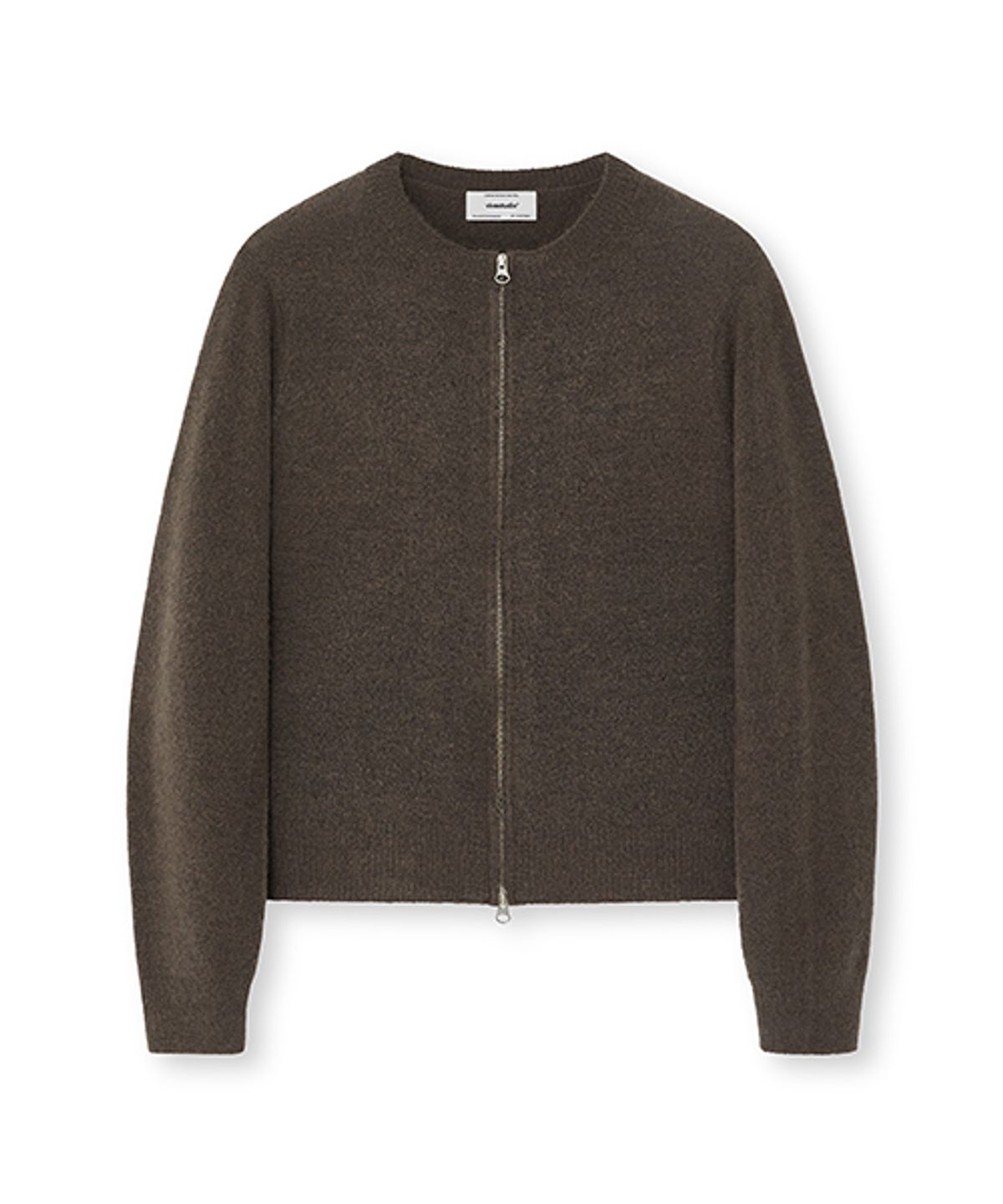비바스튜디오(VIVASTUDIO) VESPER LOGO KNIT ZIP-UP [BROWN]