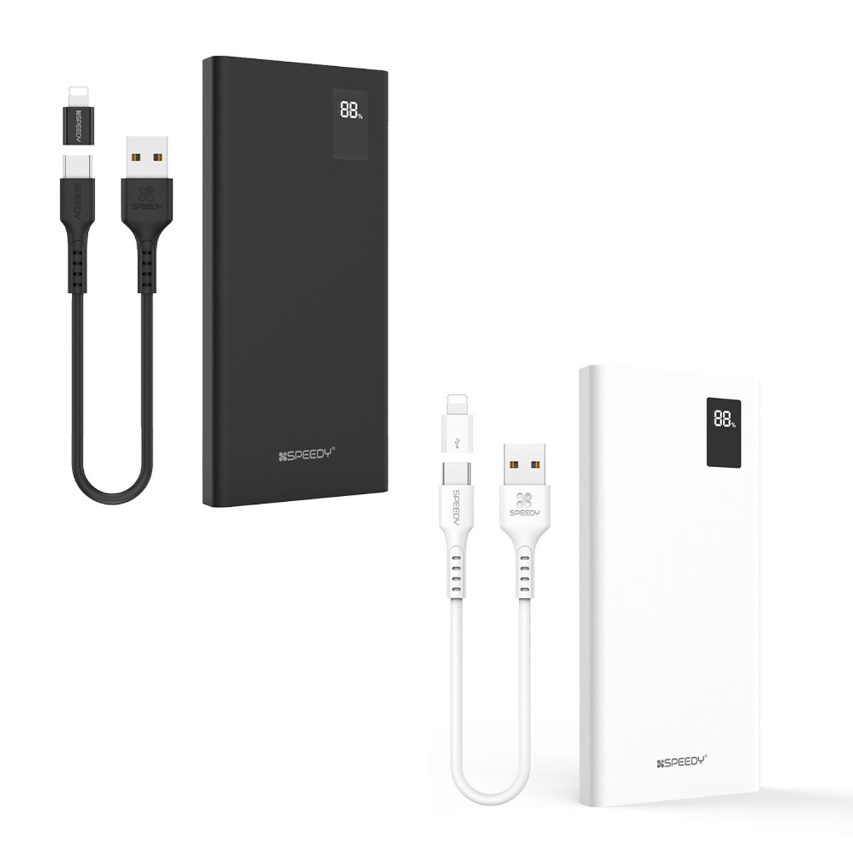 스피디(SPEEDY) 슬림핏 PD 20W 고속충전 보조배터리 10000mAh (+C타입 케이블)