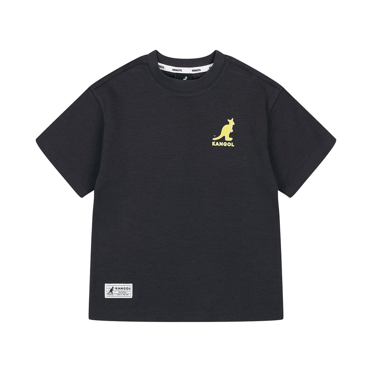 캉골키즈(KANGOL KIDS) 백 캥거루 그래픽 포인트 티셔츠 RA 0204 차콜