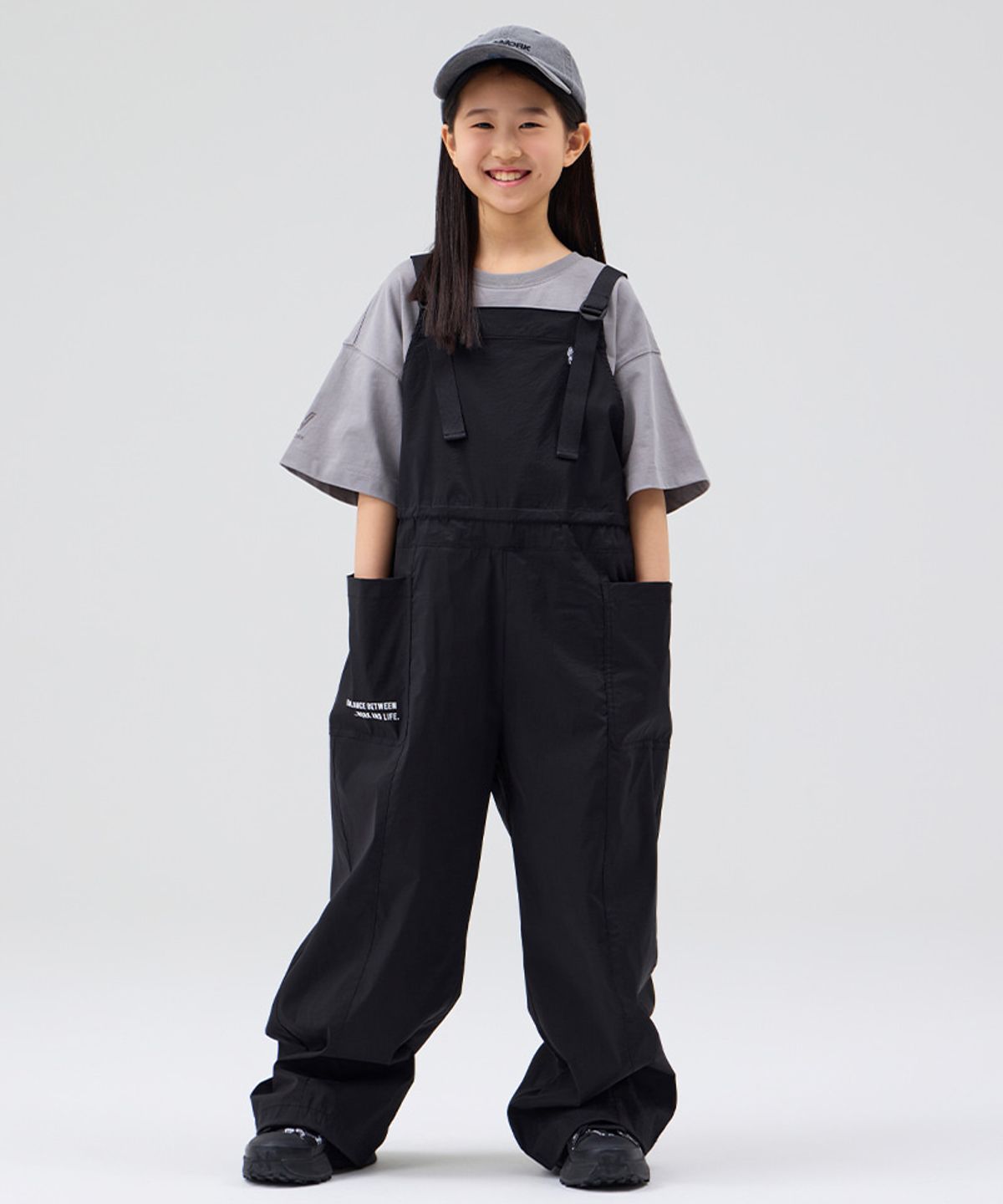 라이프워크 키즈(LIFEWORK KIDS) 키즈) 나일론 스퀘어 포켓 점프수트