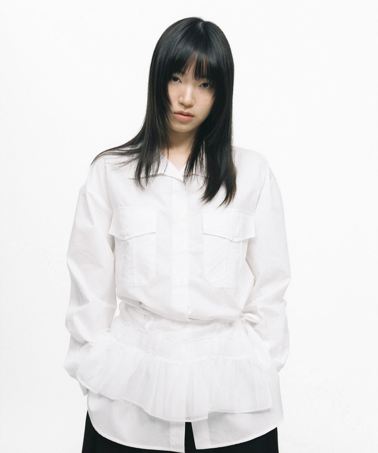 oheshio トップス MUSINSA | OHESHIO POCKET OVER-FIT SHIRT, WHITE