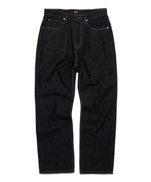 맨 스트레이트핏 데님 팬츠 블랙 로우