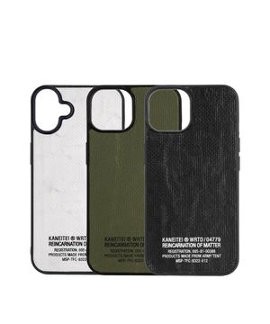 LETTERING PRINT IPHONE CASE / UPCYCLED