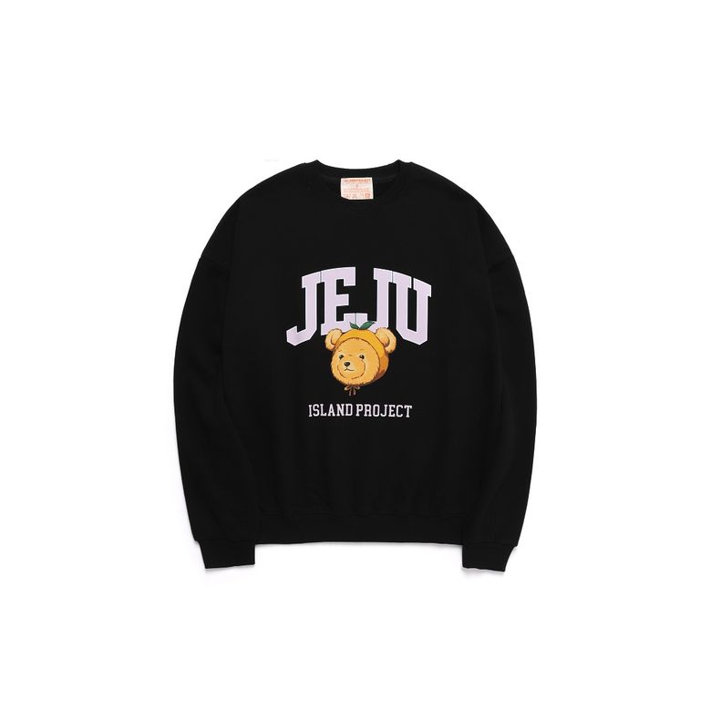 Mandarine Bear Head Sweatshirt - Black