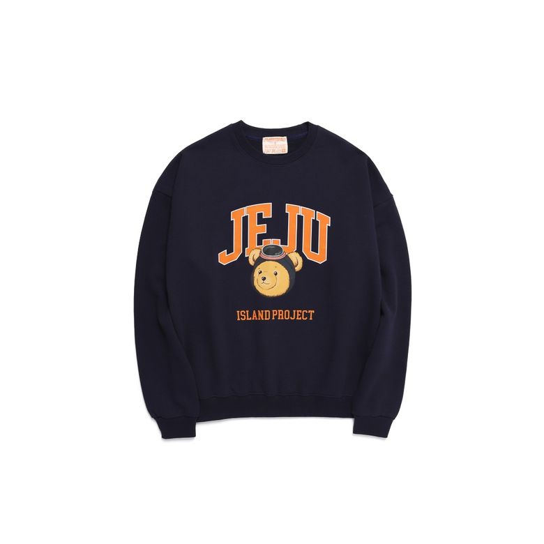 Diver Bear Head Sweatshirt - Navy