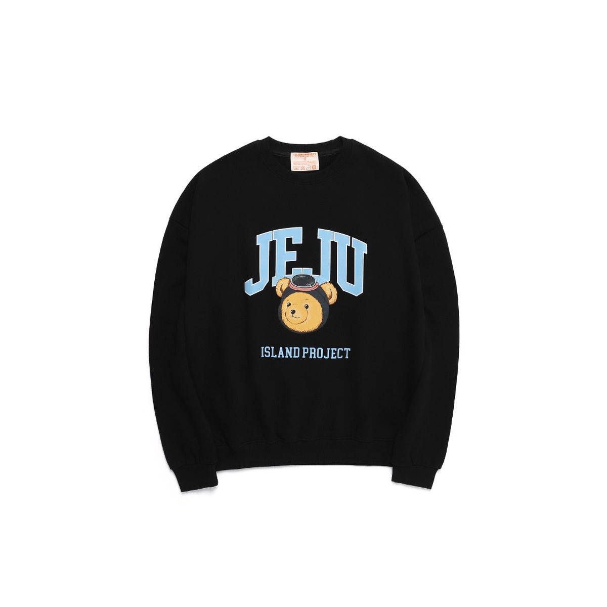 아일랜드 프로젝트(ISLAND PROJECT) Diver Bear Jeju Head Sweatshirt - Black