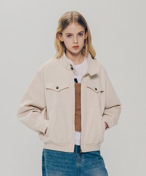 [2-WAY] 치노 헤링턴 블루종_아이보리