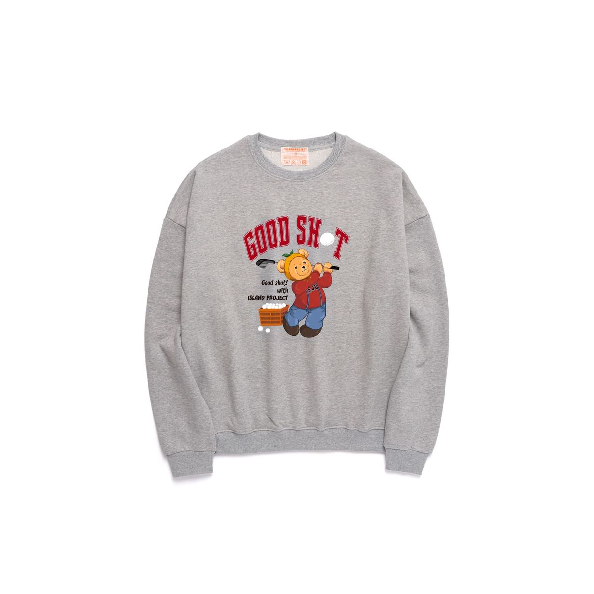 아일랜드 프로젝트(ISLAND PROJECT) Golf Swinging Bear Sweatshirt - Gray