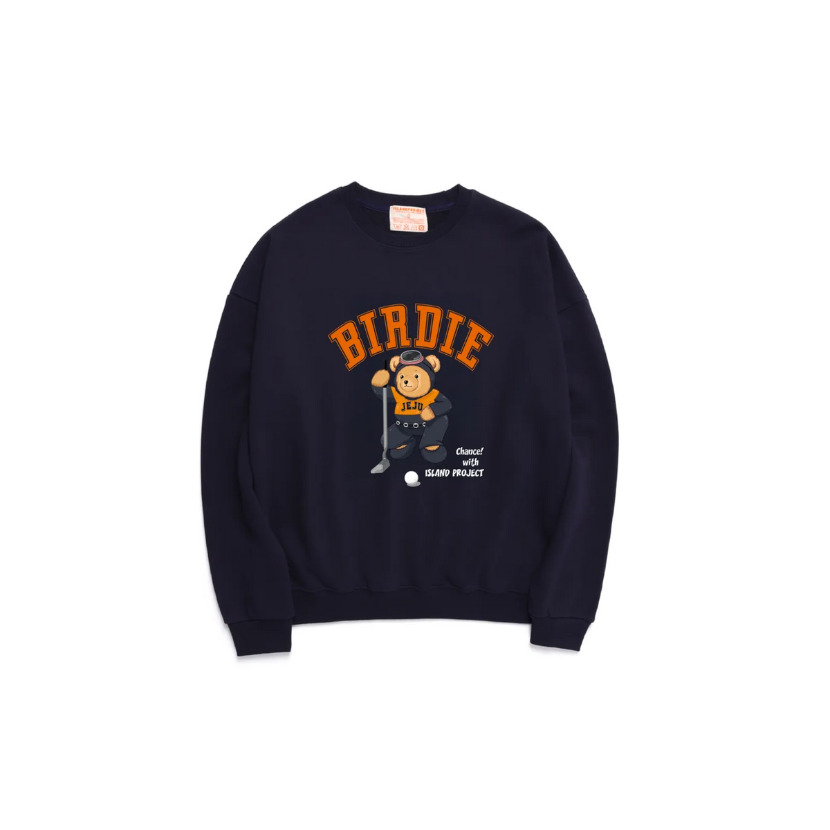 아일랜드 프로젝트(ISLAND PROJECT) Golf Putting Line Bear Sweatshirt - Black