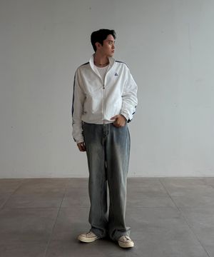 유니 선데이 루즈핏 자켓 - 화이트 QR123JJK31