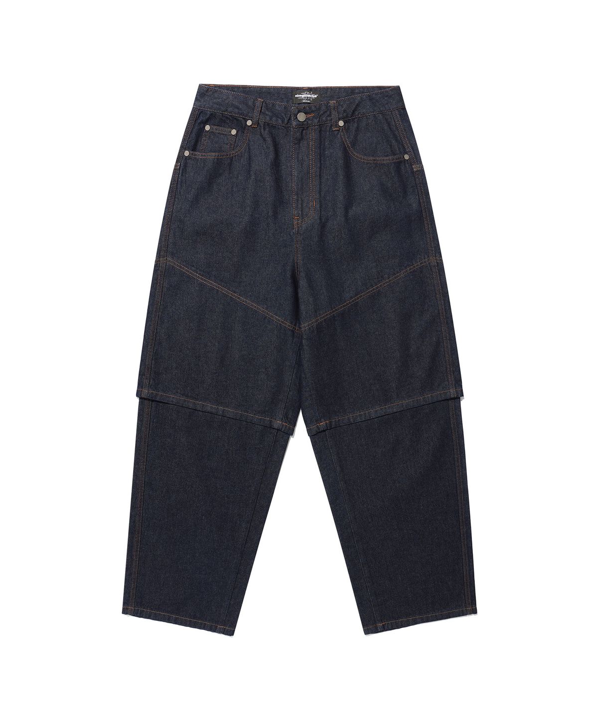 나이스고스트클럽(NICEGHOSTCLUB) LAYERED WASHED JEANS_INDIGO(NG2FSUD100A)