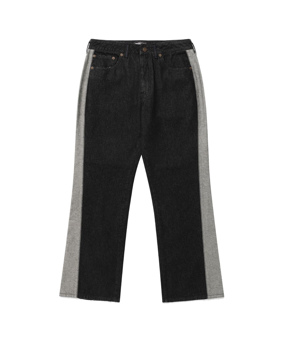 나이스고스트클럽(NICEGHOSTCLUB) SIDE PANEL BOOTSCUT JEANS_BLACK(NG2FSUD102A)