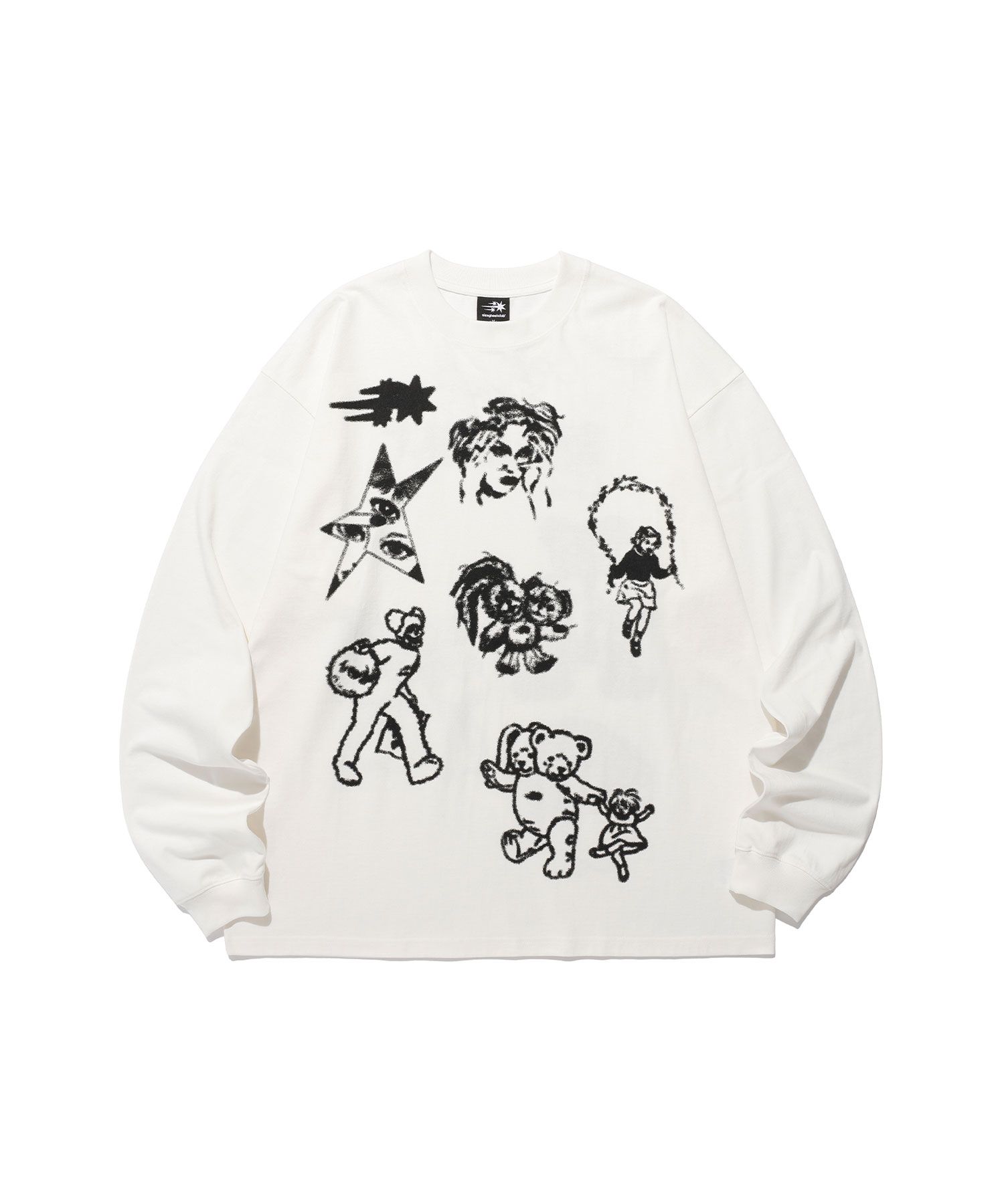 Tシャツ・カットソー [NICEGHOSTCLUB]BIG BIG L/S TEE_WHITE(NG2FSUT550A) MUSINSA | NICE GHOST CLUB BIG BIG L/S TEE_WHITE(NG2FSUT550A)