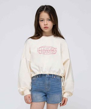 심플 스트링 크롭 티셔츠 Ivory