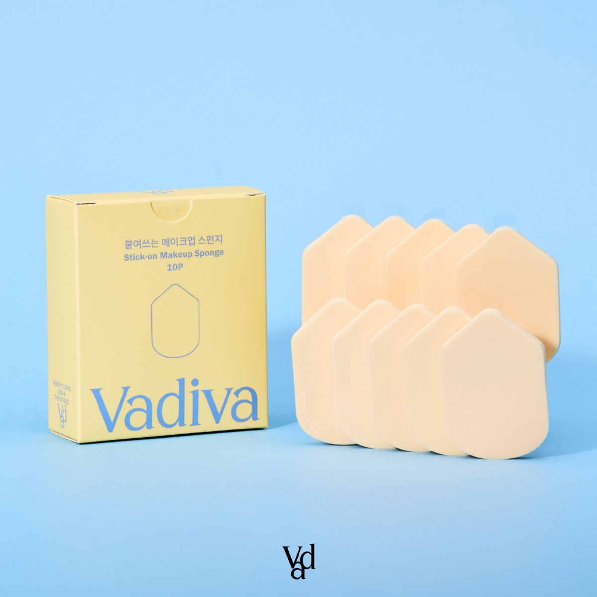바디바(VADIVA) 리필_붙여쓰는 스펀지 10개입