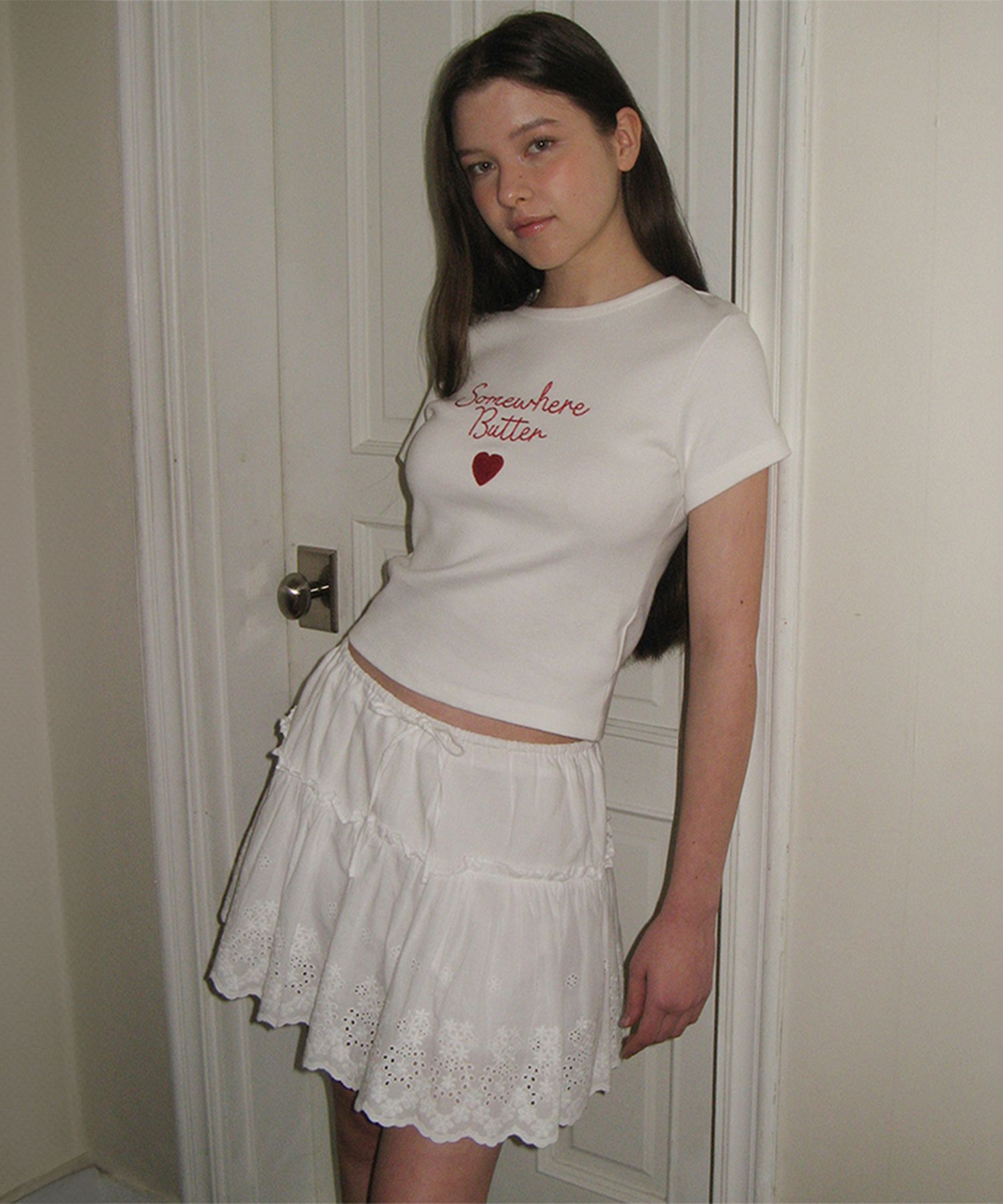 [SOMEWHERE BUTTER]25SS★韓国人気★Charlotte Lace Mini Skirt MUSINSA | SOMEWHEREBUTTER Charlotte Lace Mini Skirt - Ivory