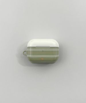 Khaki striped 에어팟 하드케이스 2 3 4 프로 버즈케이스
