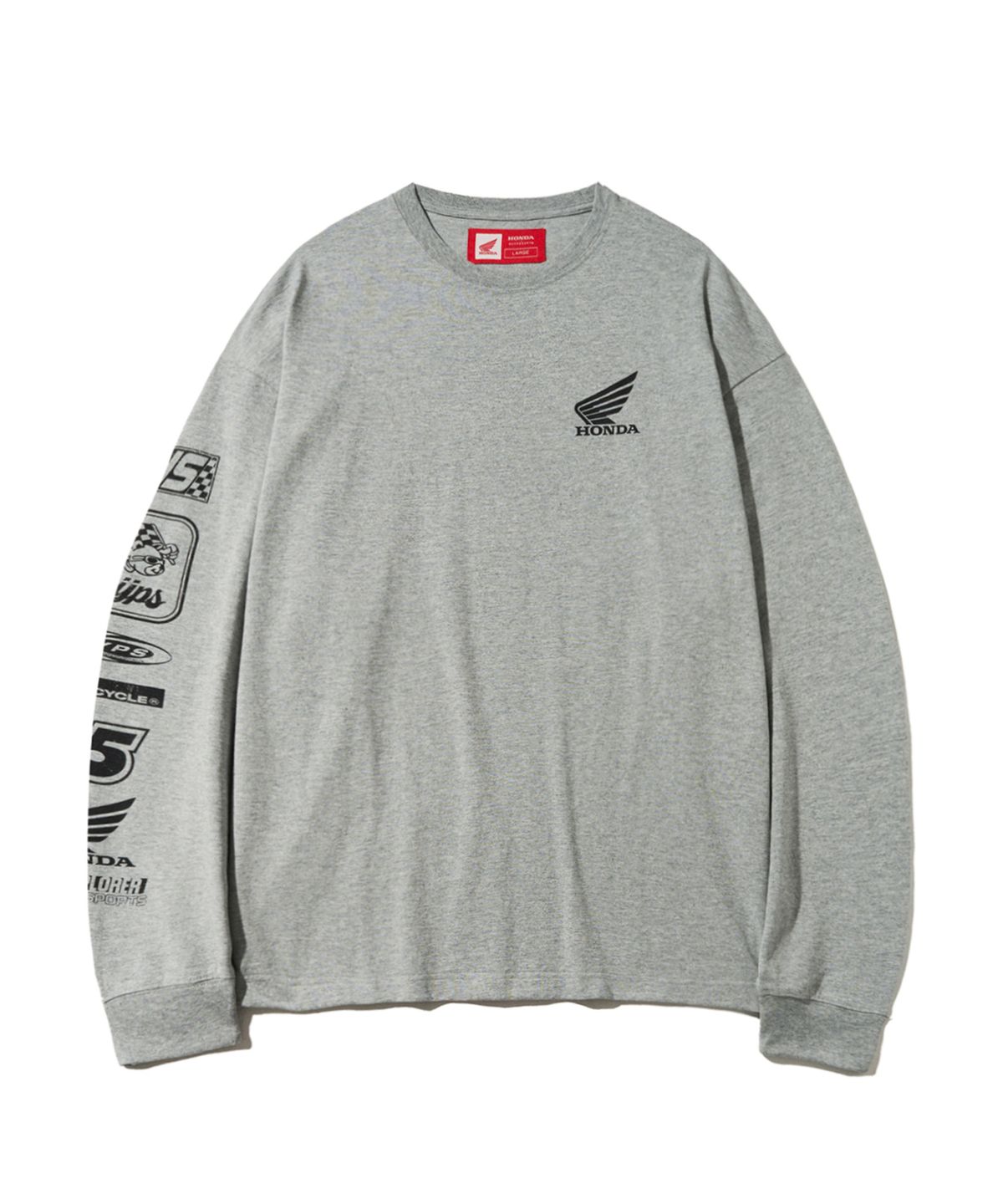 핍스 모터사이클(PHYPS MOTORCYCLE) Honda Small Wing Racing Long sleeve_Gray