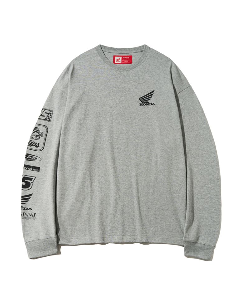 Honda Small Wing Racing Long sleeve_Gray