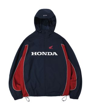 Honda Hoodie Cap Track Jacket_Blue