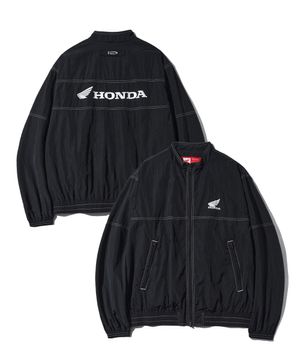 Honda Nylon Stitch Track Jacket_Black