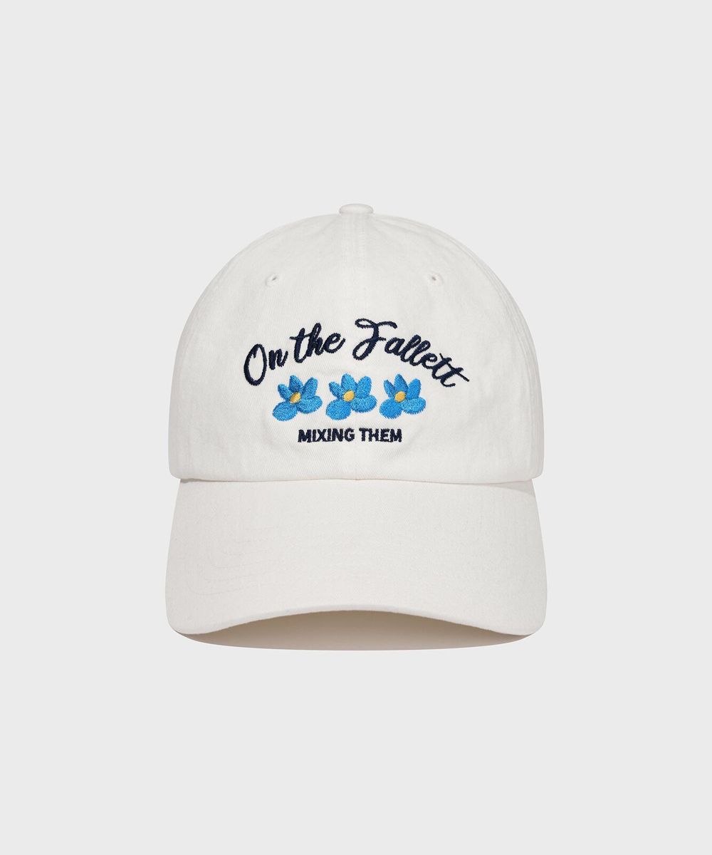 キャップ [FALLETT] FLOWER ON THE PALLET BALL CAP MUSINSA | FALLETT Flower on the Palette Ball Cap Navy