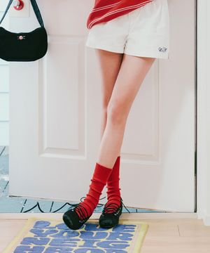 돌핀 레이스업 플랫 3color