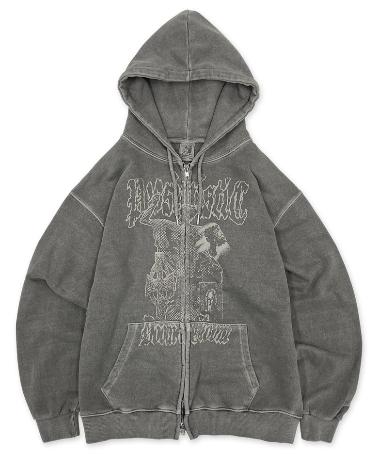 Doom and Gloom Hoodie Zip-Up (Pigment Charcoal)