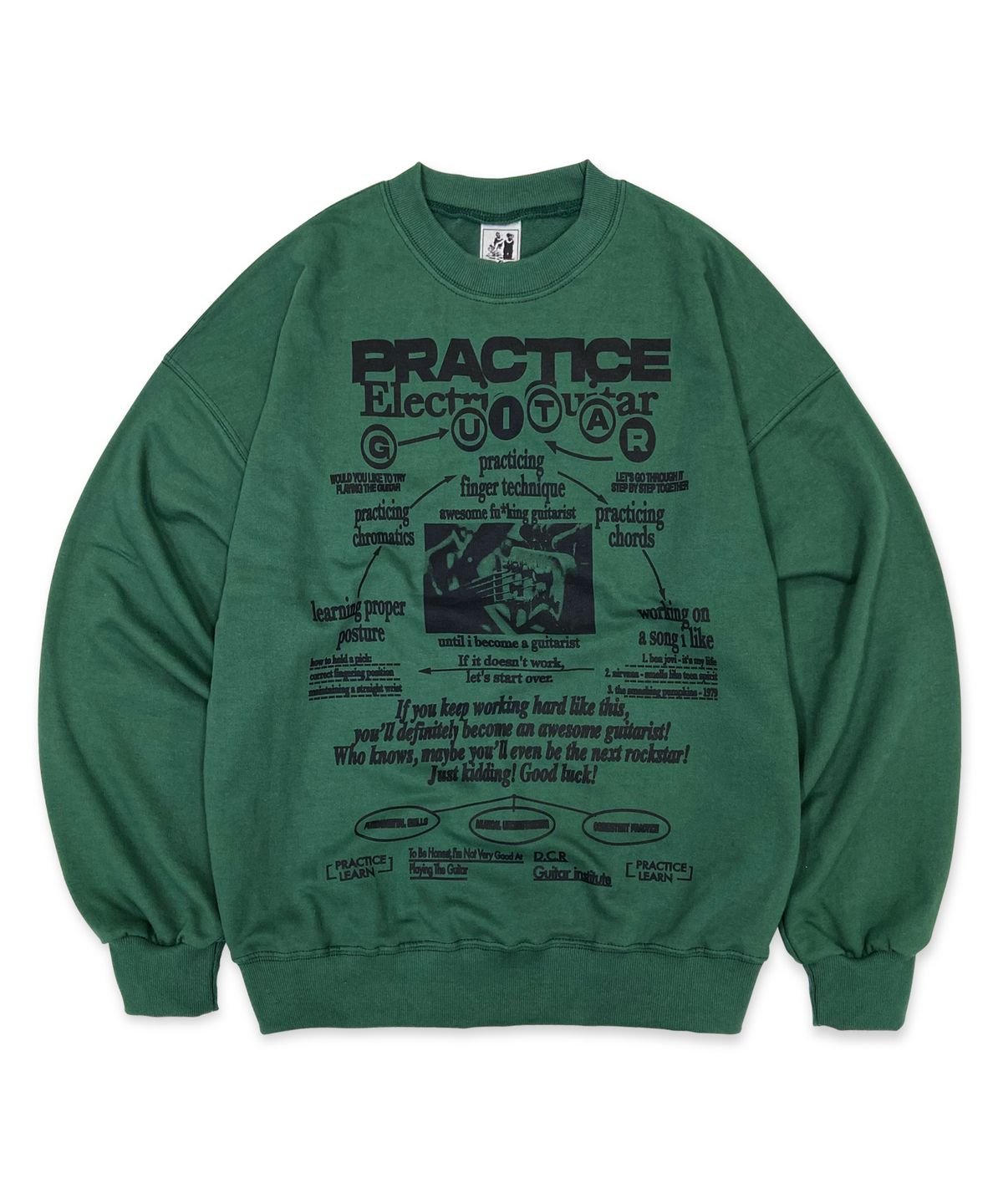 디파이클럽로버스(DEFYCLUBROBBERS) Routine Sweatshirt (Blue Green)