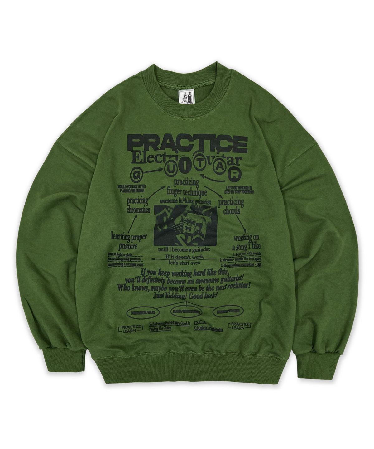 디파이클럽로버스(DEFYCLUBROBBERS) Routine Sweatshirt (Olive)