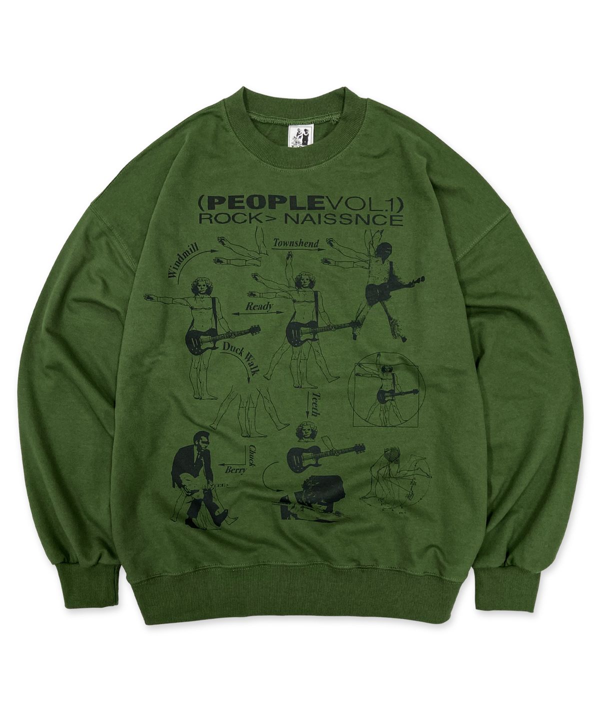 디파이클럽로버스(DEFYCLUBROBBERS) Rock Naissnce Sweatshirt (Olive)