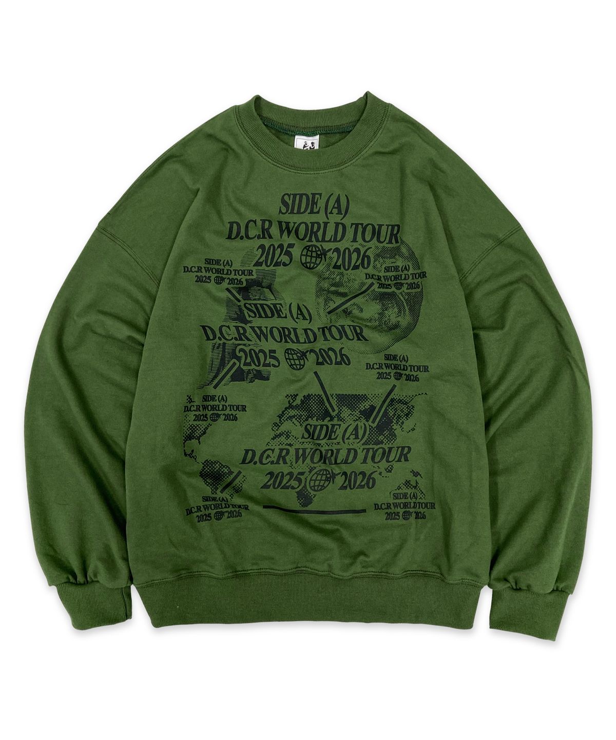 디파이클럽로버스(DEFYCLUBROBBERS) World Tour Sweatshirt (Olive)
