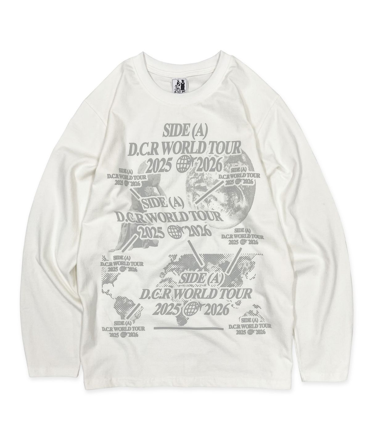 디파이클럽로버스(DEFYCLUBROBBERS) World Tour Long Sleeves (White Gray)