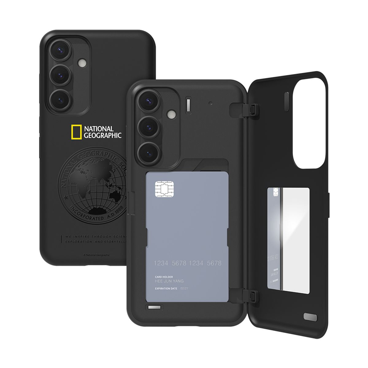 내셔널지오그래픽 모바일(NATIONAL GEOGRAPHIC MOBILE) 갤럭시S25 시리즈 글로벌씰 마그네틱 카드도어 범퍼 케이스