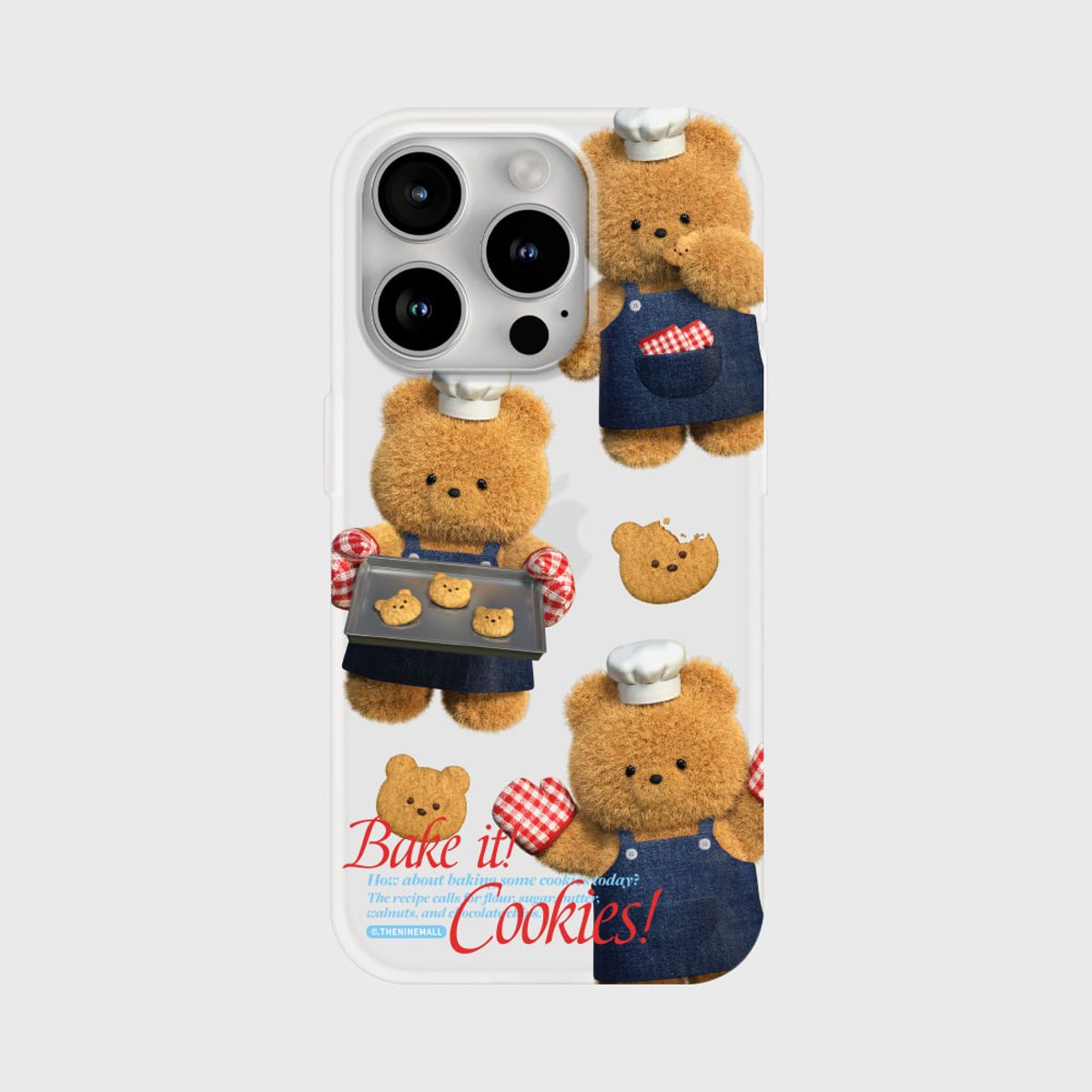 더나인몰(THE NINEMALL) pattern cookie gummy [반투명 폰케이스]