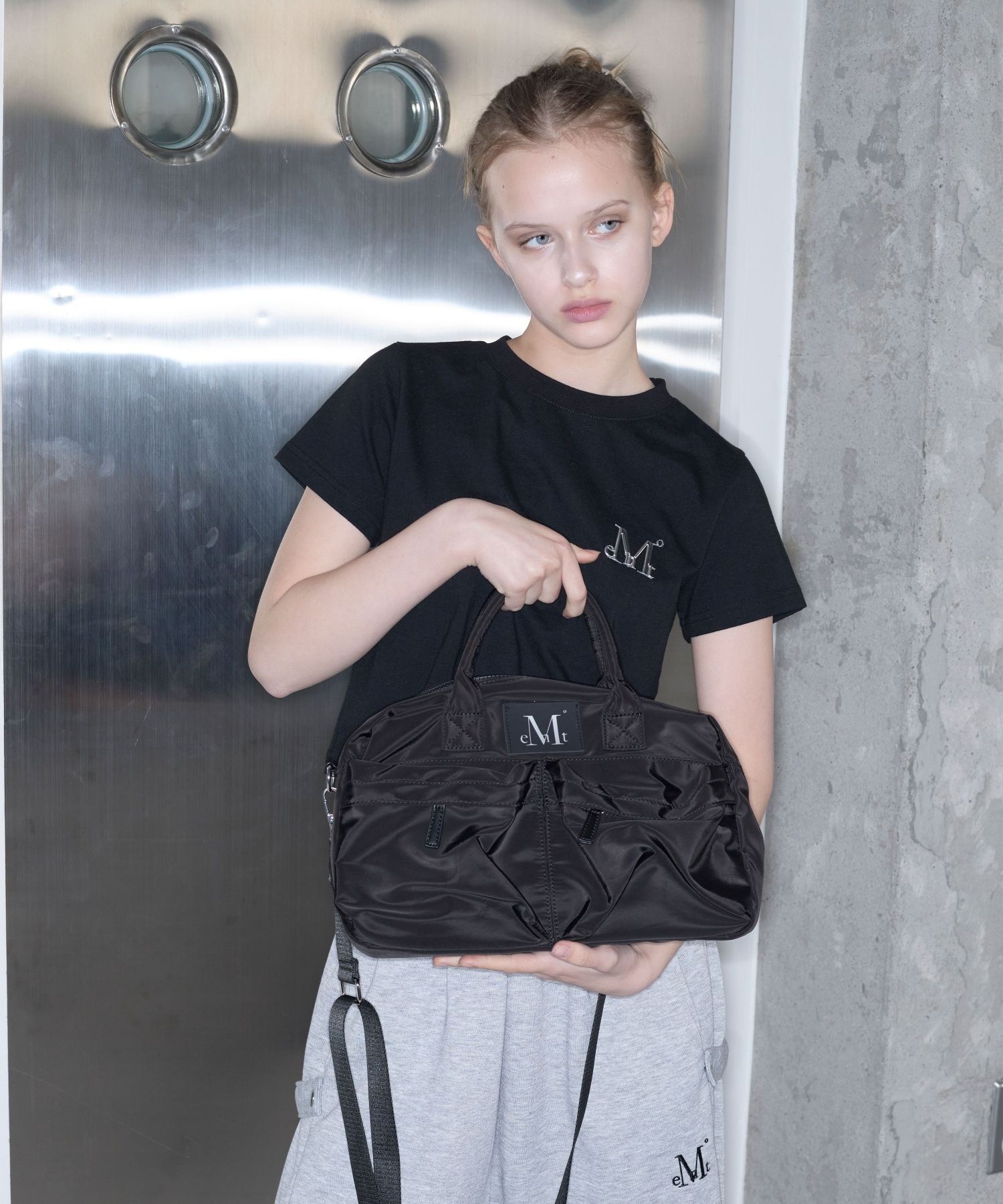 ◆MUCENT◆ Letty Signature 3-Way Double Pocket Crossbody Bag MUSINSA | MUCENT Letty Signature 3-Way Double Pocket
