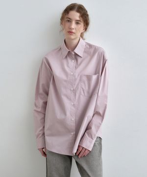 [2 SIZE] 시그니처 페이퍼 터치 코튼 셔츠 MDSH021_5 Colors