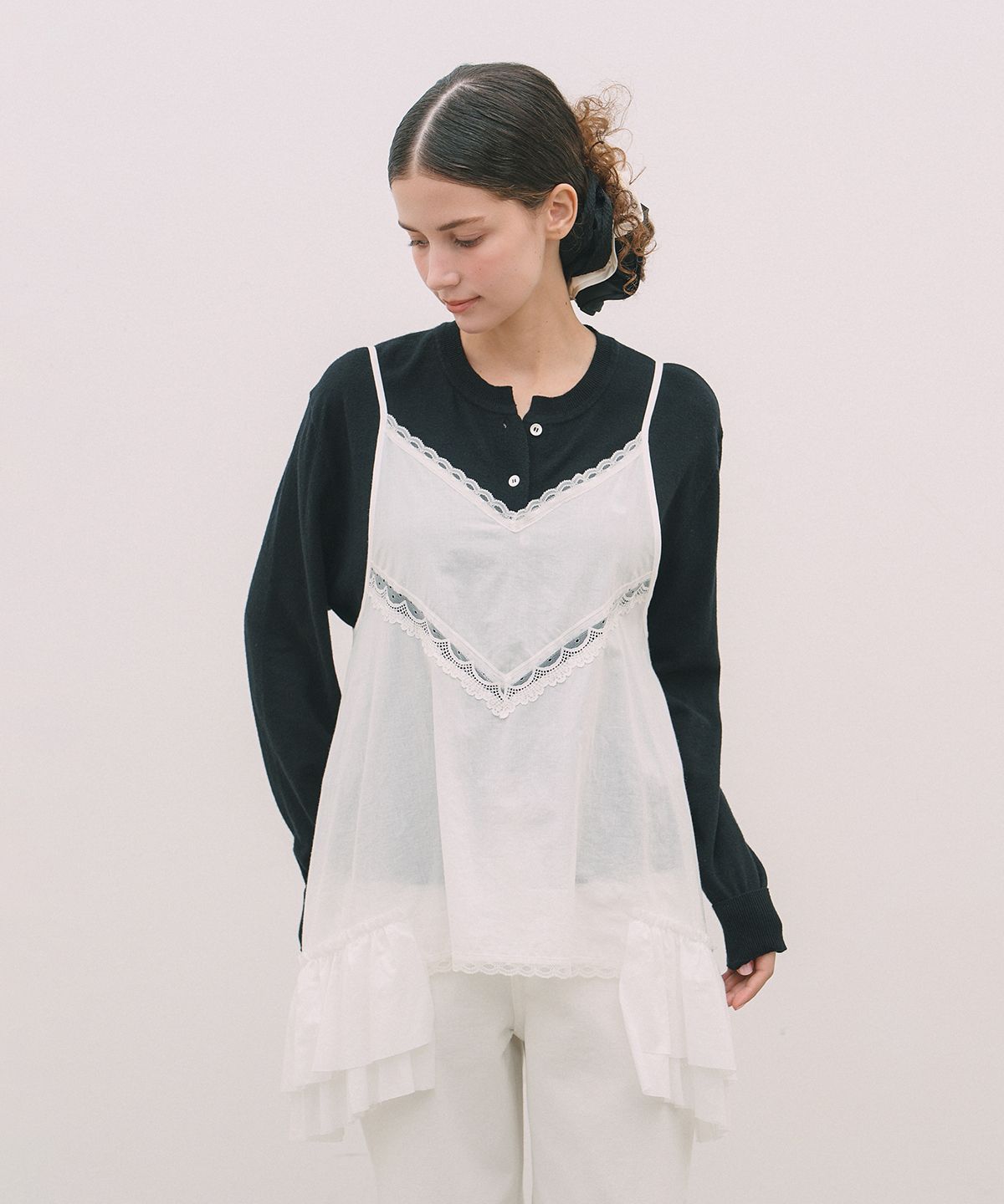 로브로브(LOVLOV) LACE SLIP ONEPIECE