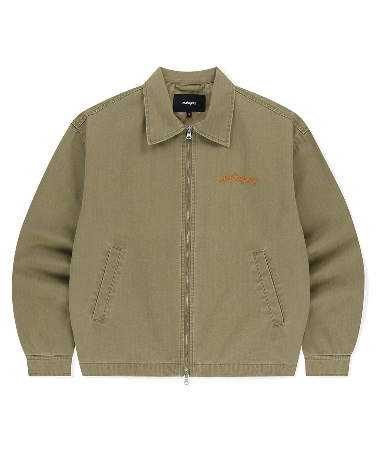 마하그리드(MAHAGRID) WASHED DRIZZLER BLOUSON JACKET OLIVE(MG2FSMJ248A)