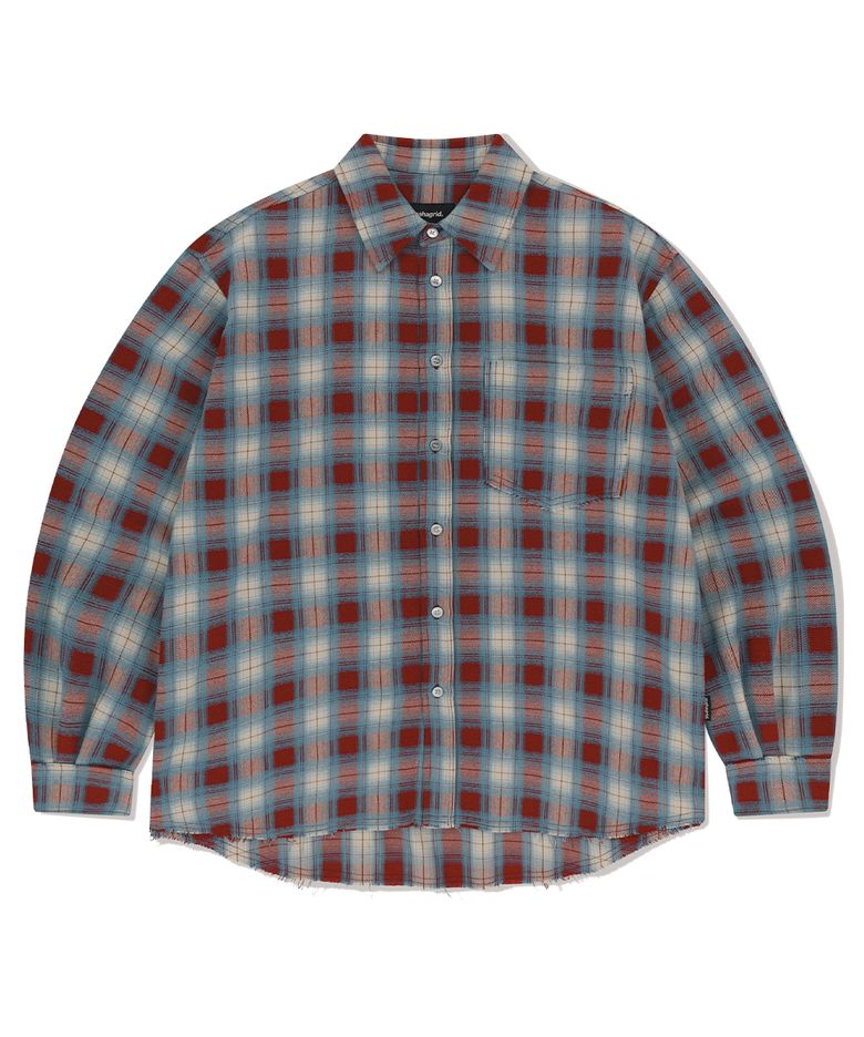 RAW CUT OMBRE SHIRT RED(MG2FSMW321A)