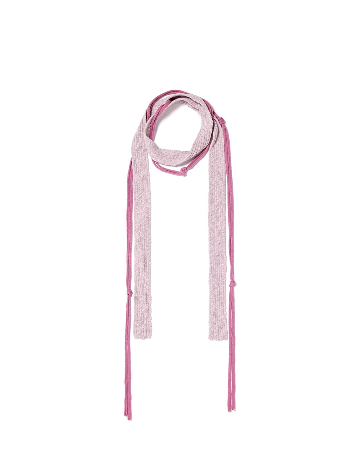 마뗑킴(MATIN KIM) STRING LAYERED TWO WAY MUFFLER IN PINK
